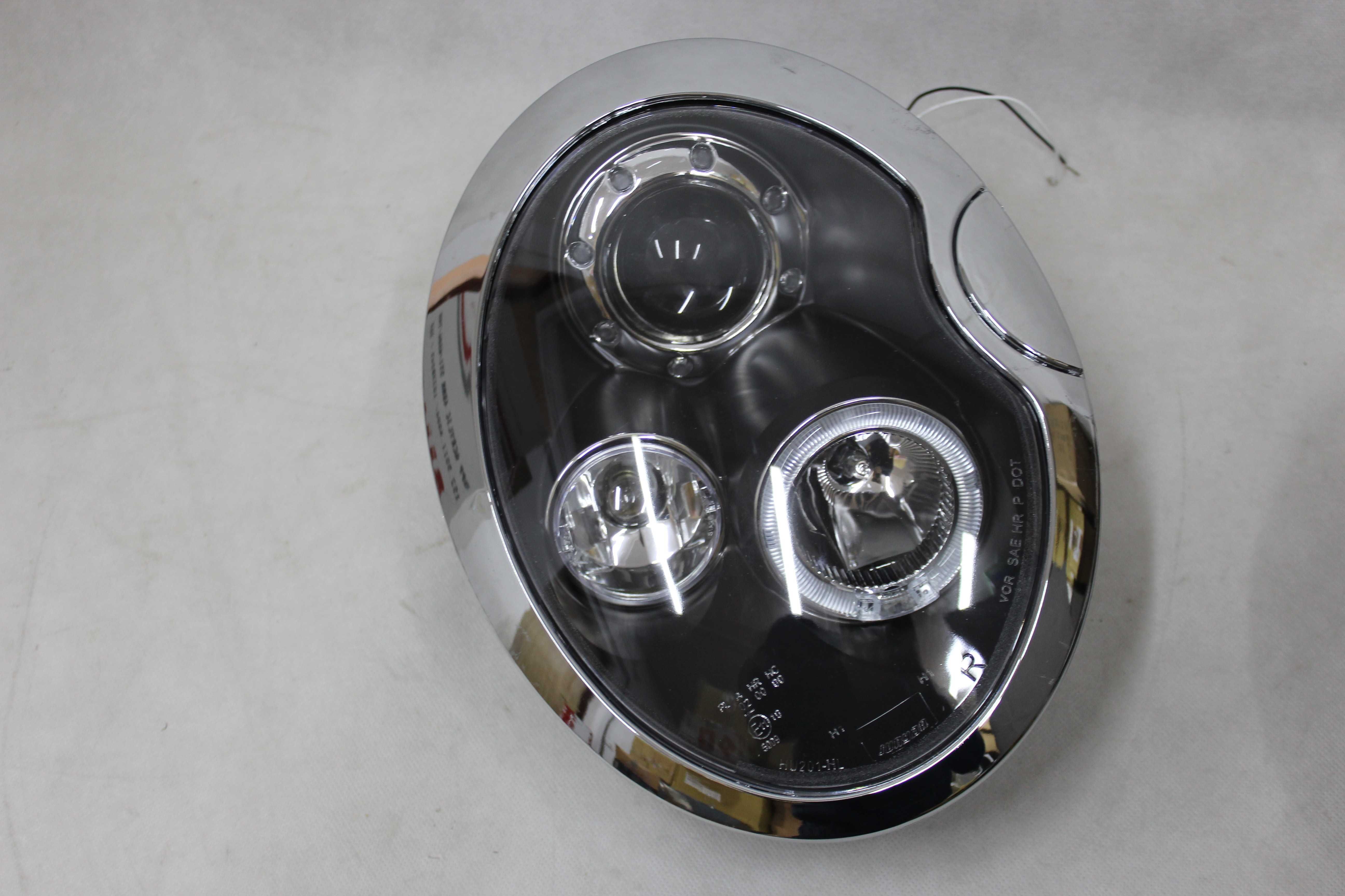 Lampy przednie przód MINI COOPER ONE 01-04 Tuning Black SMOKE LED RING