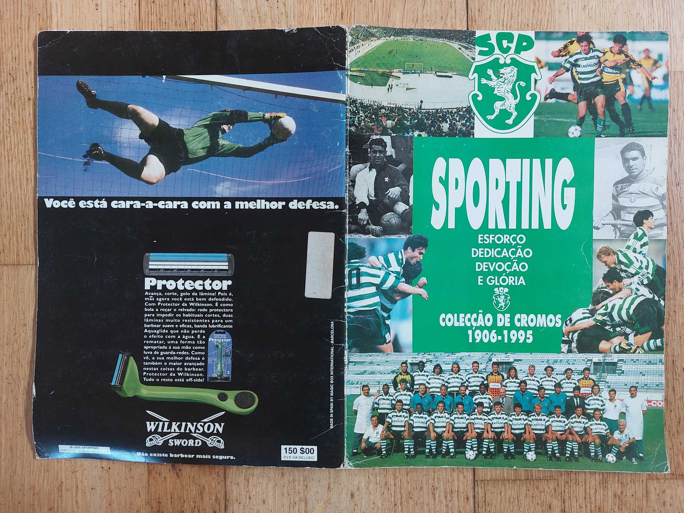 Colecção de cromos "Sporting 1906/95" - Completa