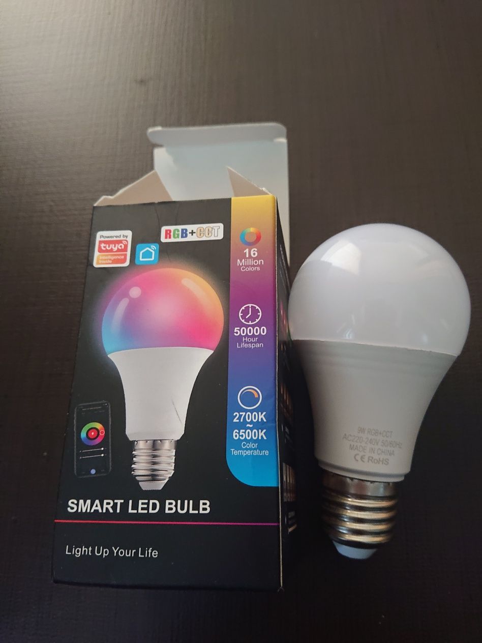 Lampada nova smart multicolor rgb com ligaçao app 2700k a 6500k