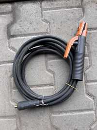 Kabel przewód spawalniczy ok. 4,9m uchwyt elektrody grubość około 10mm