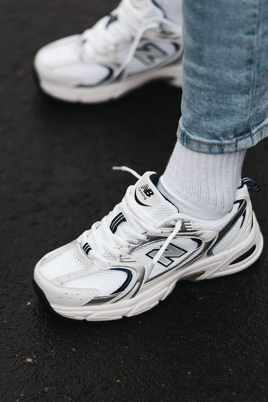 New Balance 530 white &silver