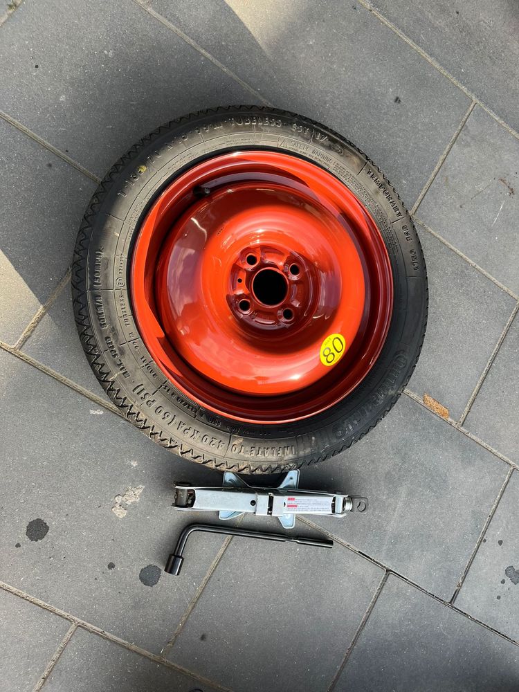 Koło dojazdowe zapasowe Suzuki Swift mk7 lewarek zestaw 4x100