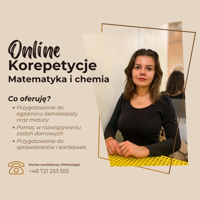 Online Korepetycje matematyka i chemia