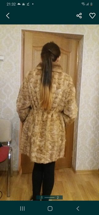 Шуба натуральная размер 48-50.норка