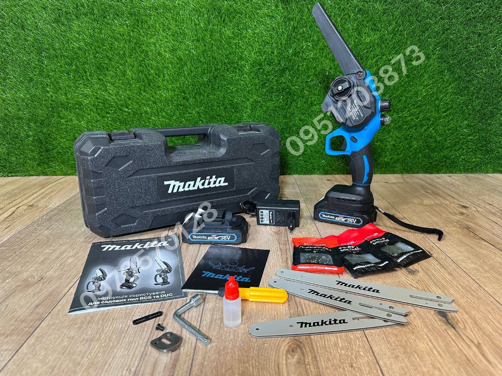 Аккумуляторная цепная Мини пилка Makita BCS250BL 36V 6Ah веткорез