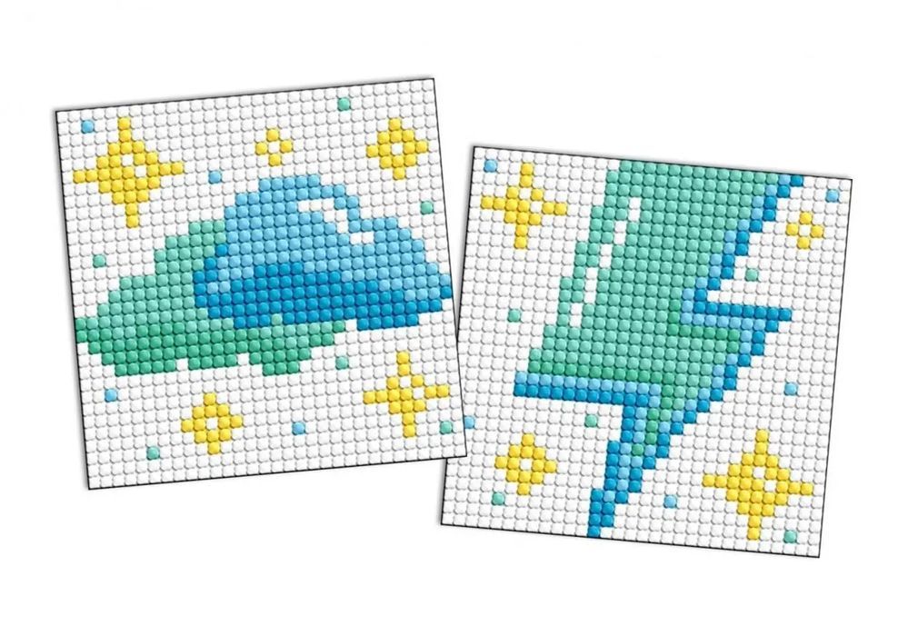 Diamentowa mozaika na magnes - LOL Chmura 9x9cm. Ideyka