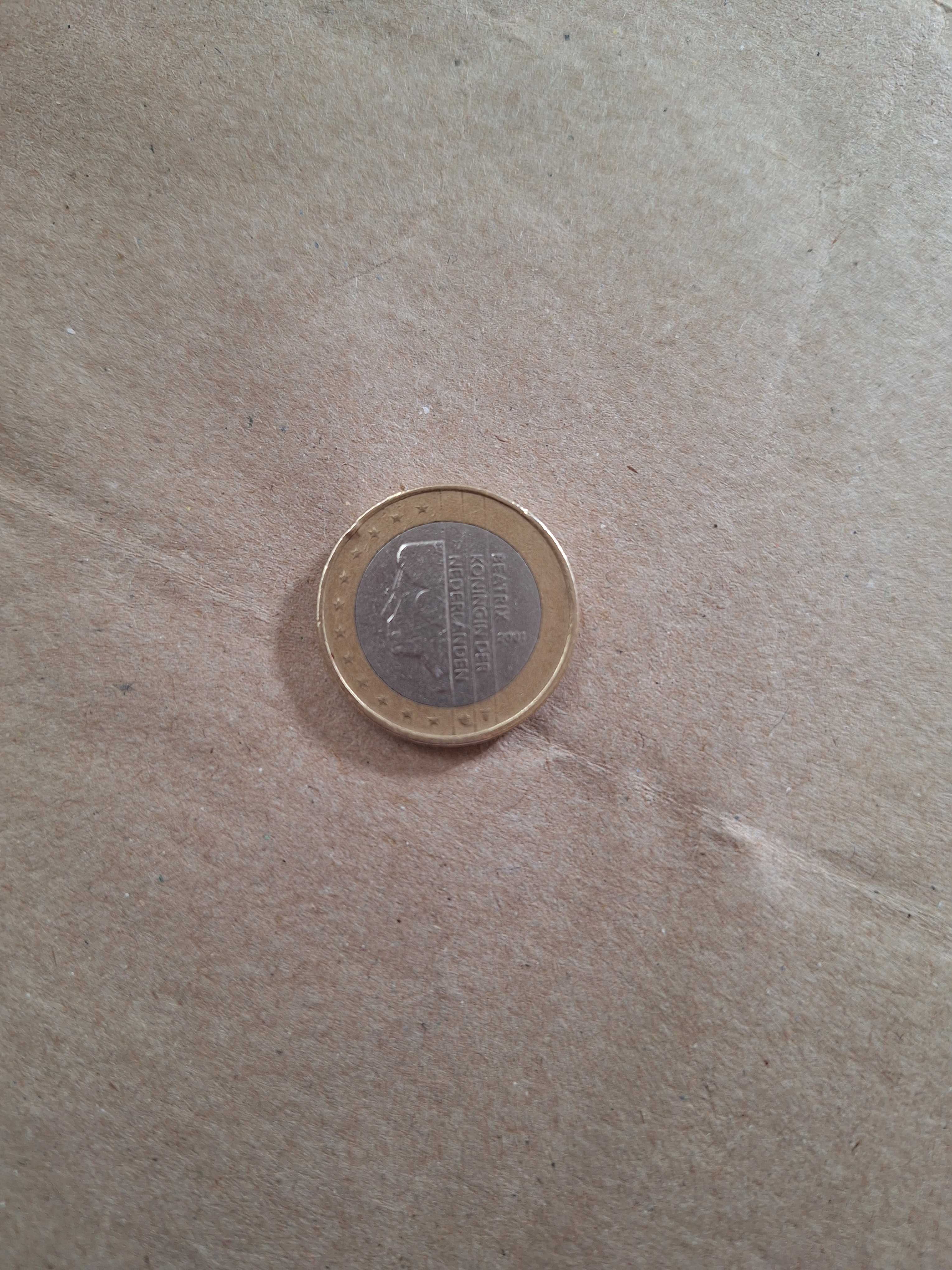 Moeda de 1€ Beatrix Koningin Der Nederlanden RARA