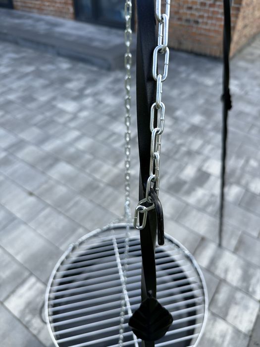 Grill trójnóg ogrodowy kuty palenisko 60 cm ruszt cgromowany PRODUCENT
