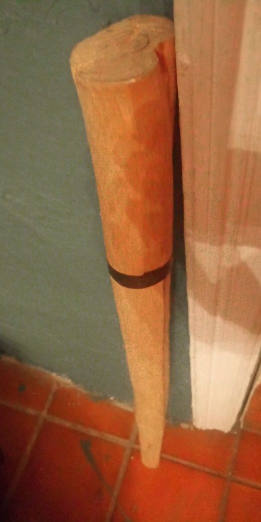Miecz samurajski duży ręcznie ciosany z jarząba