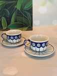 *Filiżanka ceramiczna do podwójnego espresso zestaw  Bolesławiec