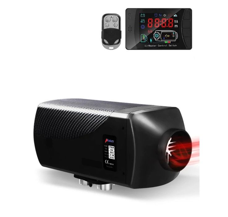 Aquecedor de ar diesel camião autocaravana 5-8w com LCD e comando NOVO