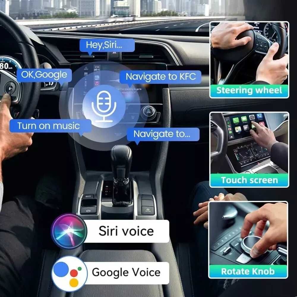 Carlinkit TBox LED 8/128Gb адаптер Apple CarPlay Android Auto