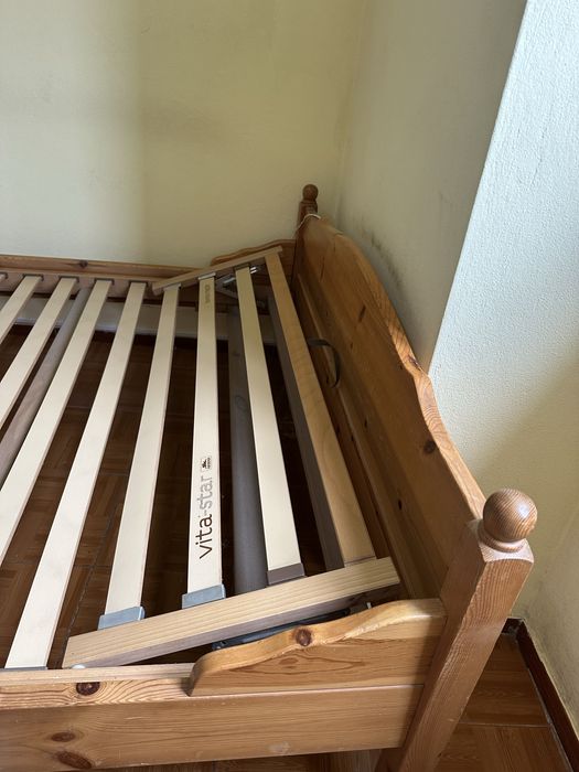 Cama + Estrado madeira