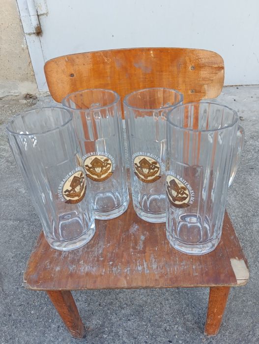 Бокалы пивные керамические и стеклянные