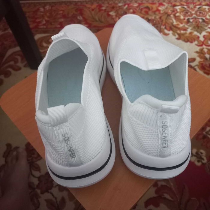 Мокасини білі літні