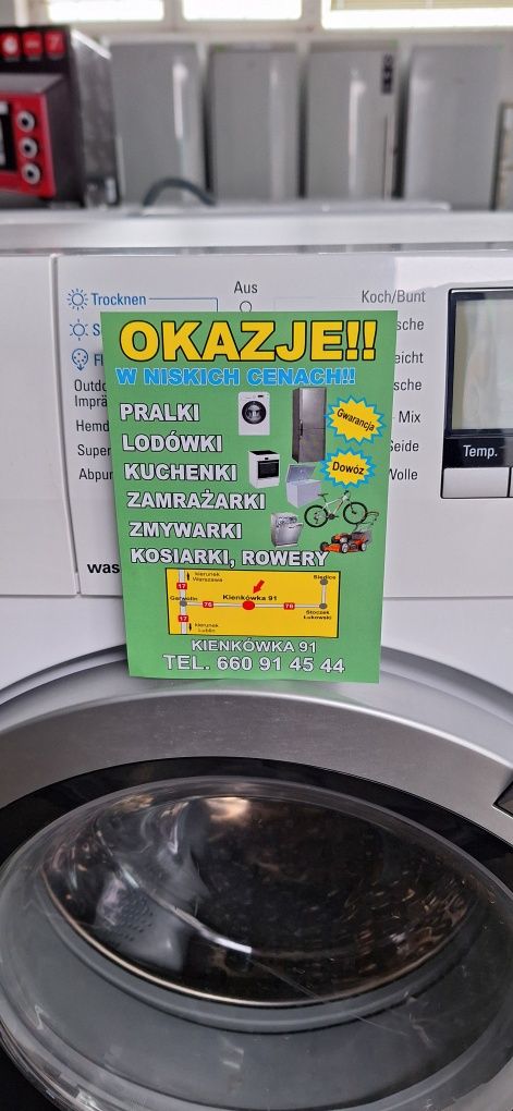 Tania i Dobra Pralka 7 kg Niemiecka energooszczędna z gwarancją