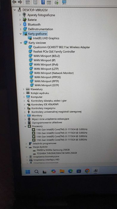 Dell Vostro 3500 15.6 FHD WVA i3-1115G4/8GB/256SSD+256SSD/Win11P ideał