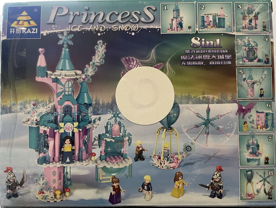 Klocki Kazi Princess Ice And Snow 8in1 69pcs