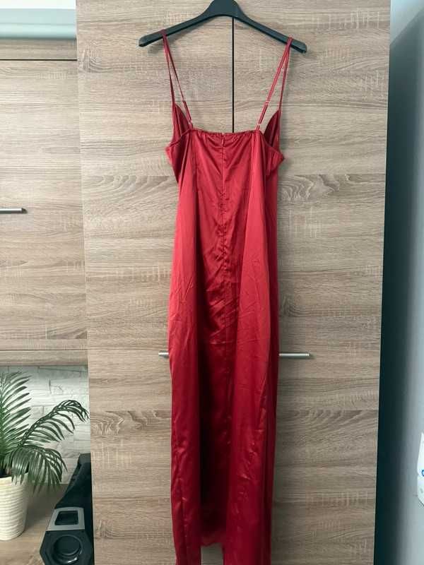Sukienka elegancka suknia maxi z rozcięciem Shein M długa wesele ślub