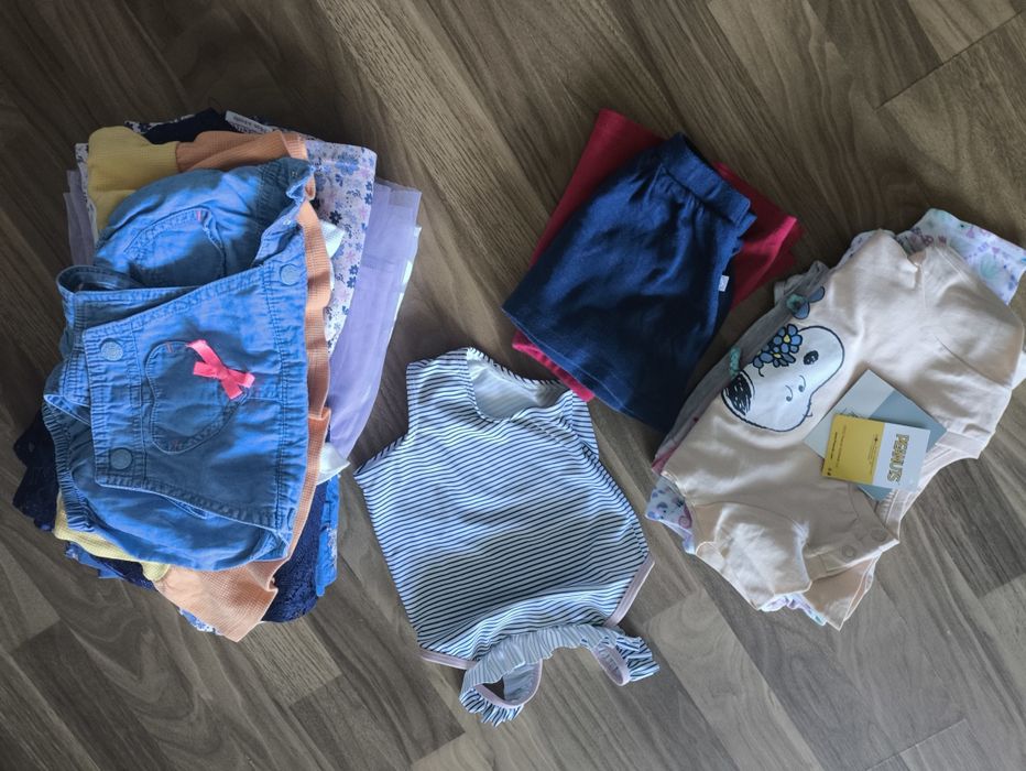 Letni zestaw ubrań 74 dla dziewczynki