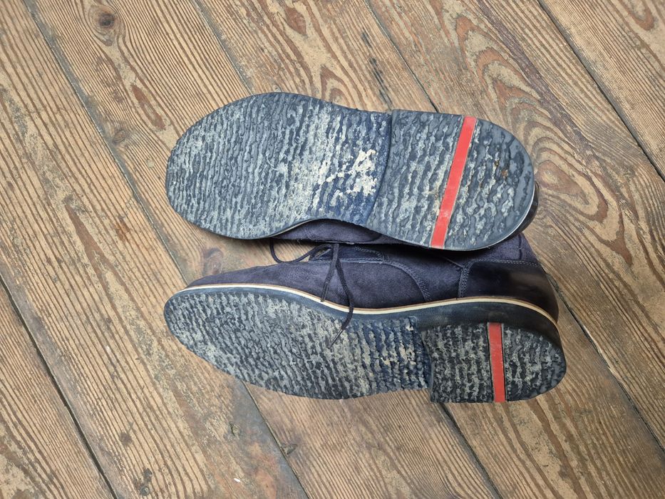 Buty skórzane z wełną 42