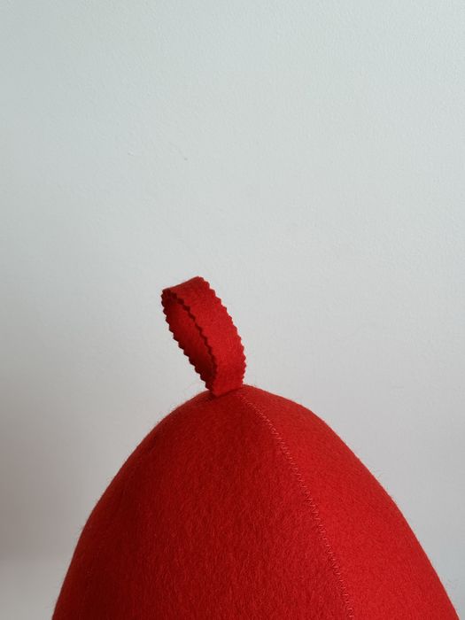 Czapka do sauny czerwony KLASYK DOMIKO