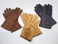 Rękawiczki rękawice damskie S z szlachetnej miękkiej skóry licowej
