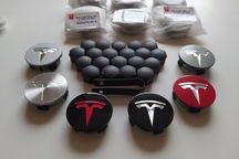 Колпачки заглушки на литые диски Tesla