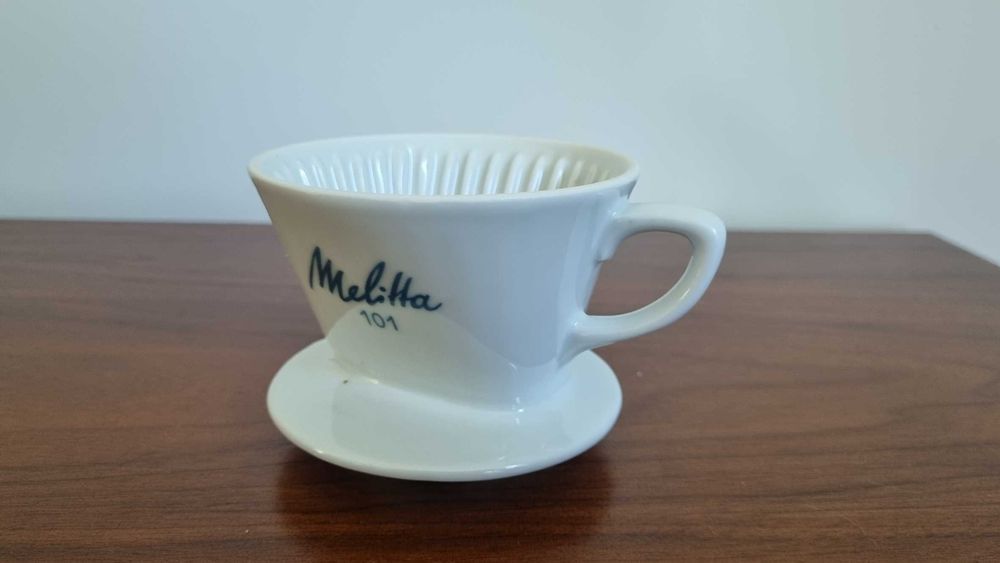 Melitta 101 Dripper z lat 60 Vinatge Retro PRL ceramiczny nie używany
