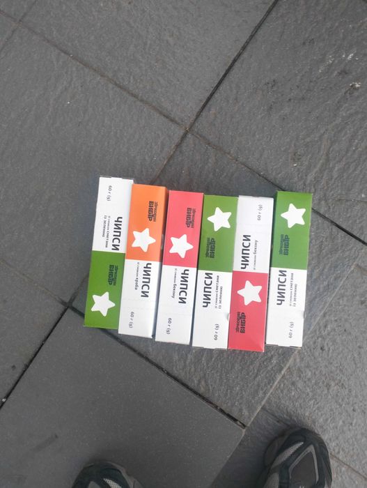 Чипси з фори 5 штук 3 смака