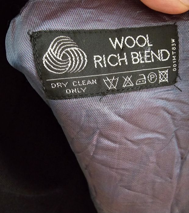 Granatowa marynarka wełna 40 L wool oversize kaszmir bdb guziki