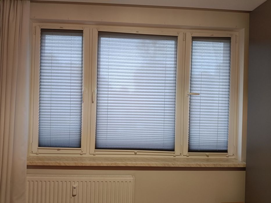 Rolety plisowane bezinwazyjne