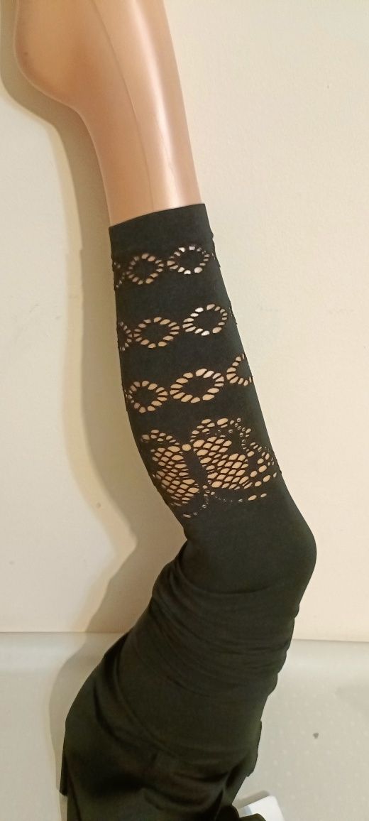 Legginsy bambusowe siatka wzór