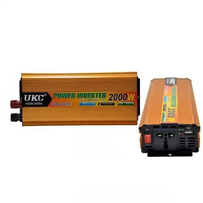 Преобразователь напряжения UKC 2000W Инвертор тока  12 на 220 вольт