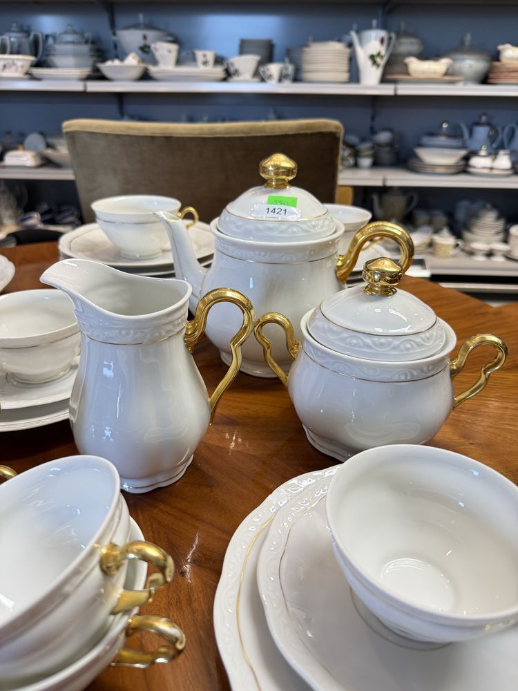 Kehschezer bavaria Serwis porcelanowy herbata trio środek stołu 1421