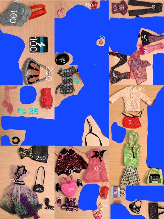 Аксесуары для кукол монстр хай, Monster High, одежда, обувь,украшения