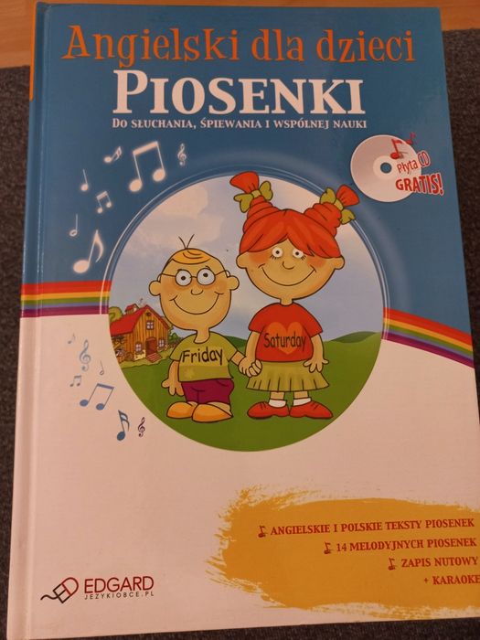 Angielski dla dzieci Piosenki książka i płyta