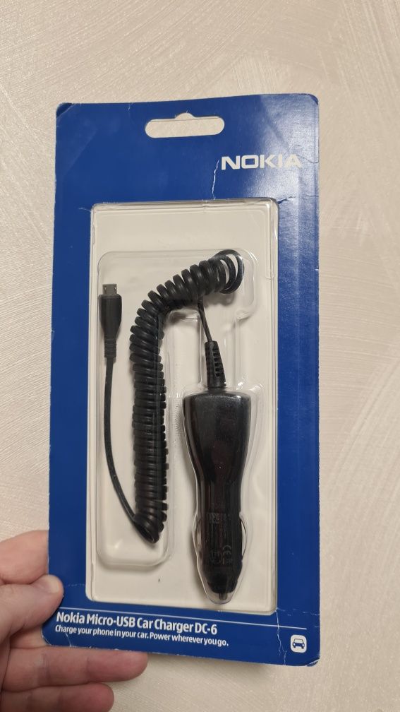 Nokia зарядка автомобильная, автозарядка Nokia, нокиа,  usb зарядка