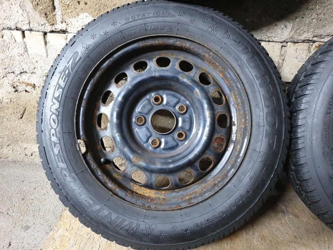 Felgi stalowe Sedici SX4 R15 5x114,3 opony zima 195/65R15 7,5mm 2020r