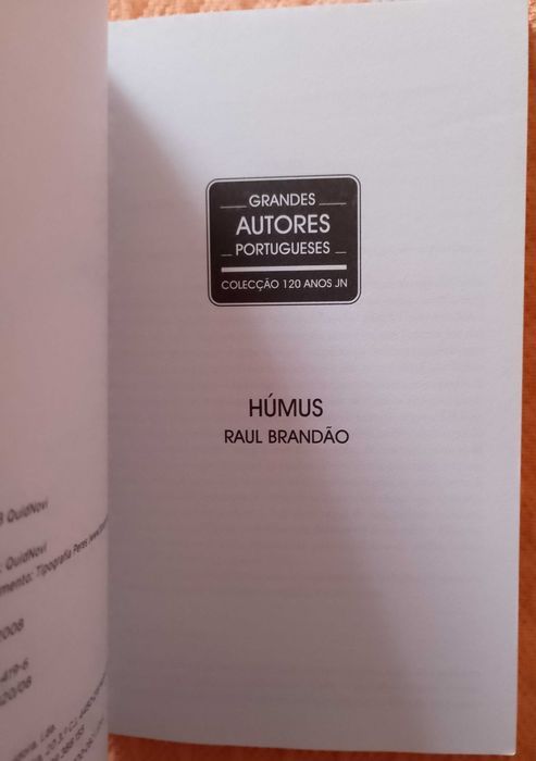 Húmus, Raul Brandão