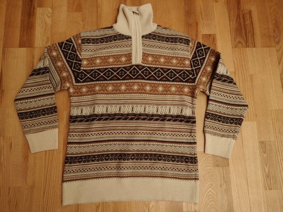 Sweter z wełny owczej XL