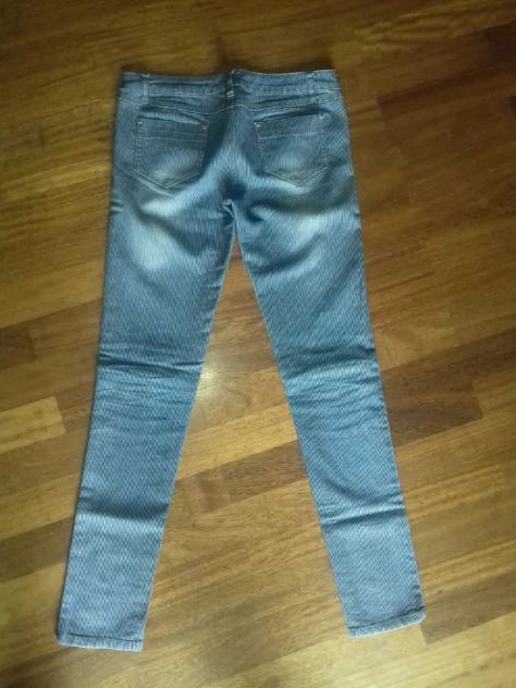 Spodnie jeansowe biodrówki low jeansy w paski Atmosphere Primark 38 M