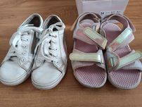 2 pary butów dla dziewczynki wkładki ok 22 cm