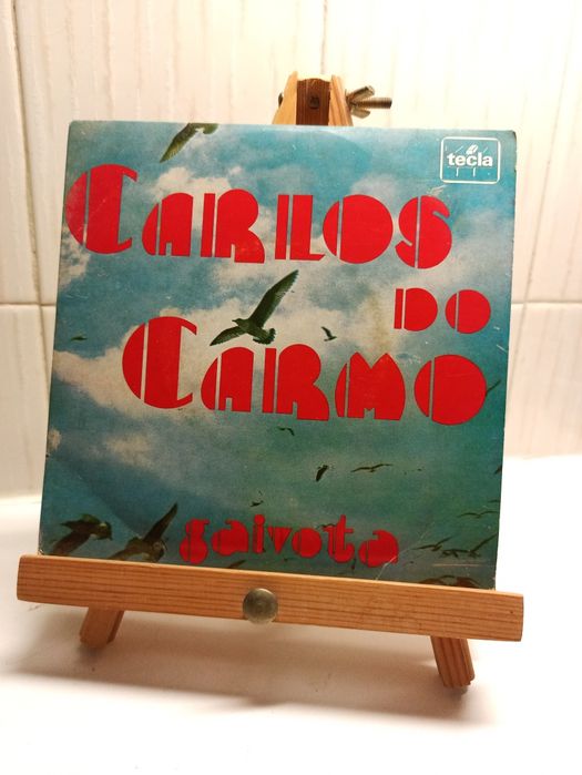 6 Discos de vinil 45 RPM Carlos do Carmo década de 1970