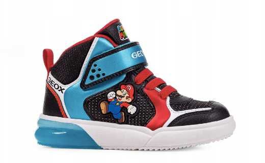 BUTY BUCIKI DZIECIĘCE GEOX SUPER MARIO rozmiar 26 nowe z pudełkiem