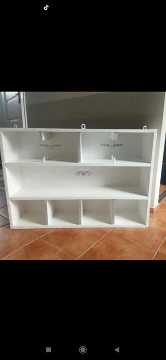 Półka dębowa vintage retro duża