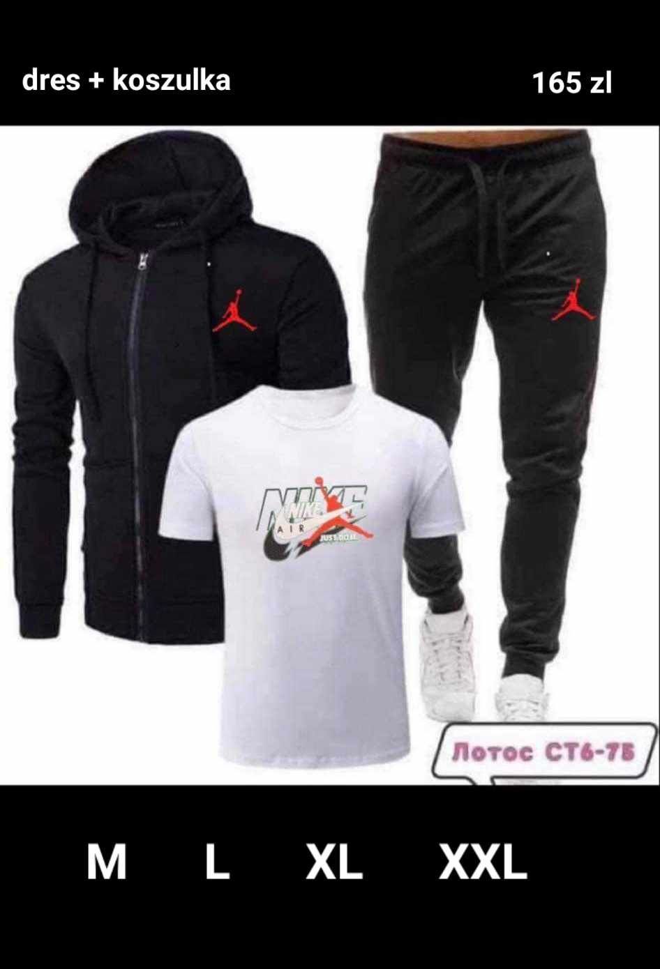 Nowy Komplet Męski M L XL XXL różne modele.
