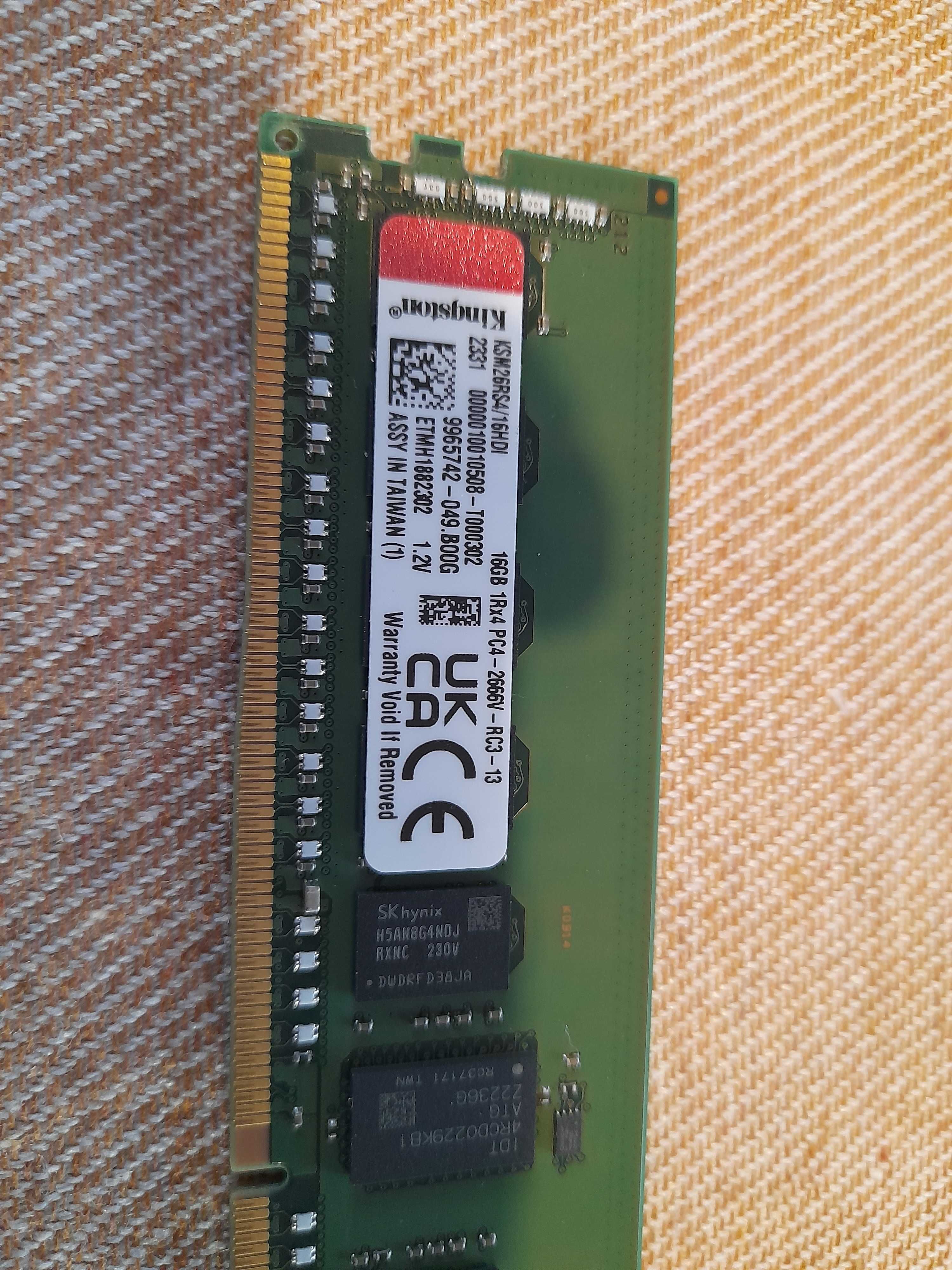 Pamieć RAM Kingston 16GB 1Rx4 DDR4-2666V-R KSM26RS4/16HAI