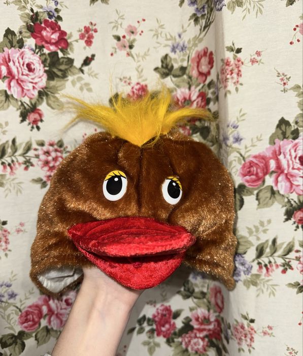 Детская новогодняя шапка. Карнавальная шапка утки, курочки