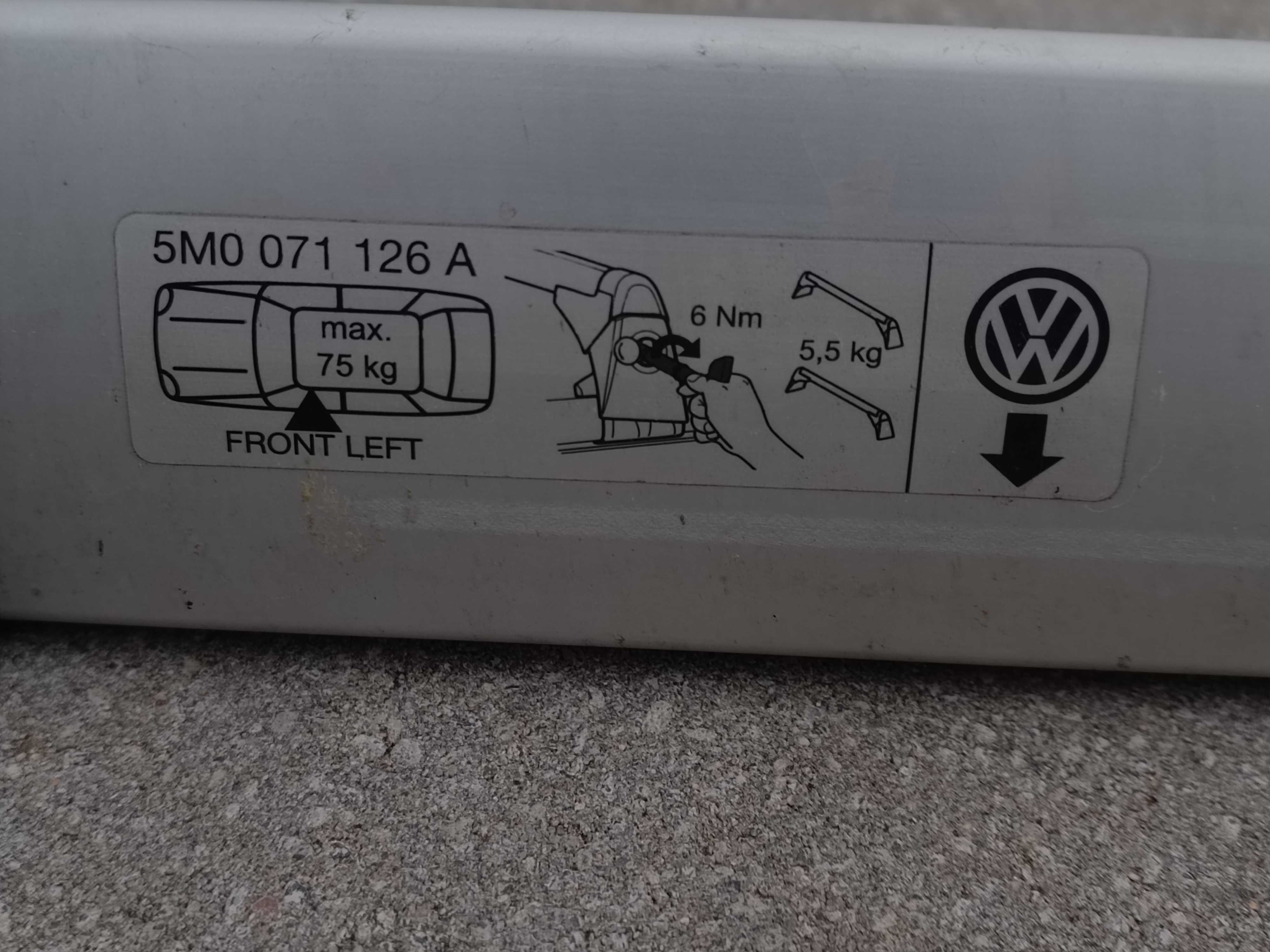 bagażnik dachowy - belki VW Golf PLUS V, VI